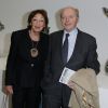 Jacques Toubon et sa femme Lise - Inauguration de l'exposition Jeff Koons au Centre Pompidou à Paris le 24 novembre 2014.