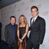 Michael J. Fox, Tracy Pollan, et Ryan Reynolds à New York le 5 novembre 2008.