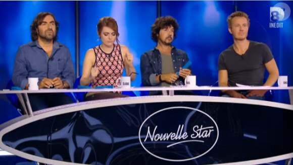 Le jury de Nouvelle Star 2015, le jeudi 27 novembre 2014.