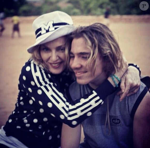 Madonna et son fils Rocco au Malawi, novembre 2014.