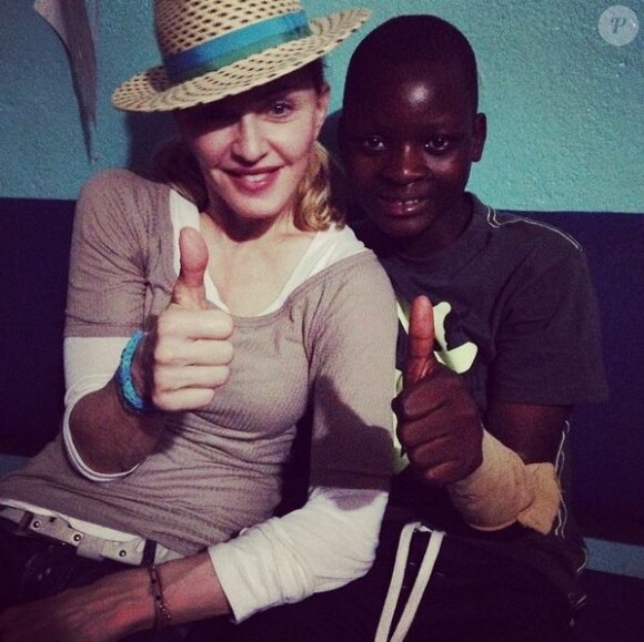 Madonna au Malawi, novembre 2014.