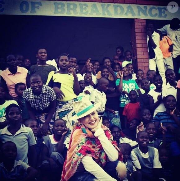 Madonna au Malawi, novembre 2014.