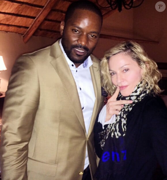 Madonna et Tay Grin à Lilongwe, Malawi, le 26 novembre 2014