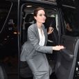 Angelina Jolie arrive au déjeuner consacré au film Invincible (Unbroken) à New York le 2 décembre 2014.