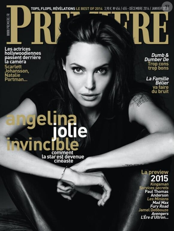 Angelina Jolie en couverture du magazine Première pour le mois de décembre 2014.