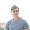 Exclusif - Tom Cruise fait des repérages pour le tournage du film "Mission : Impossible 5", accompagné de Wade Eastwood, l'un des plus grands cascadeurs, à Monaco, le 10 octobre 2014