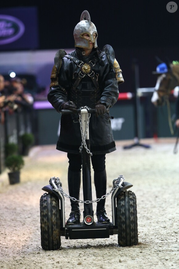 Guillaume Canet lors de l’épreuve Style & Sport Competition for AMADE au troisième jour du Gucci Paris Masters à Villepinte le 6 décembre 2014