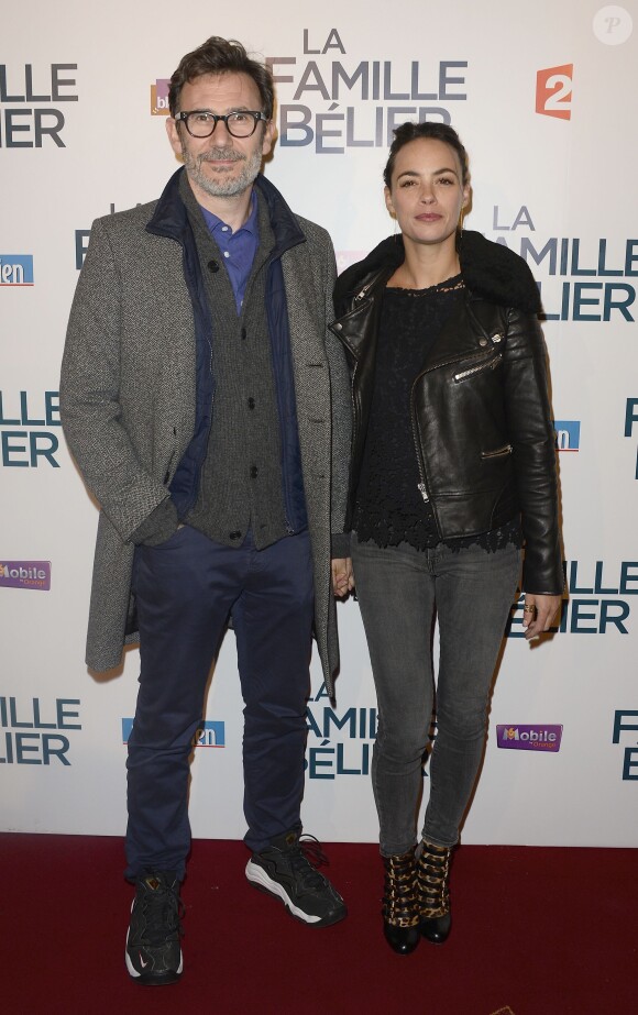Bérénice Bejo et Michel Hazanavicius à l' Avant-première du film "La Famille Bélier" au Grand Rex à Paris, le 9 décembre 2014.
