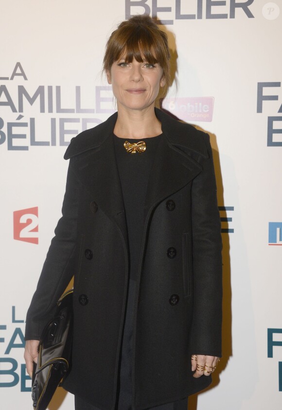 Marina Foïs lors de l'avant première du film La Famille Bélier au cinéma le Grand Rex à Paris le 9 décembre 2014.