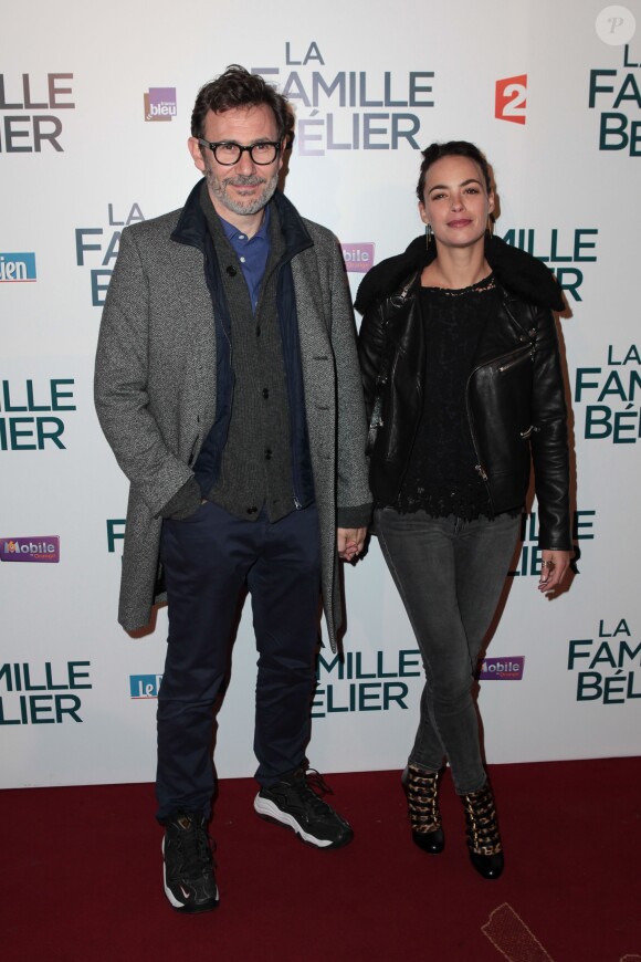 Michel Hazanavicius et Berenice Bejo lors de l'avant première du film La Famille Bélier au cinéma le Grand Rex à Paris le 9 décembre 2014.