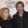 Catherine Deneuve et Jean Dujardin lors de l'avant première du film La Famille Bélier au cinéma le Grand Rex à Paris le 9 décembre 2014.