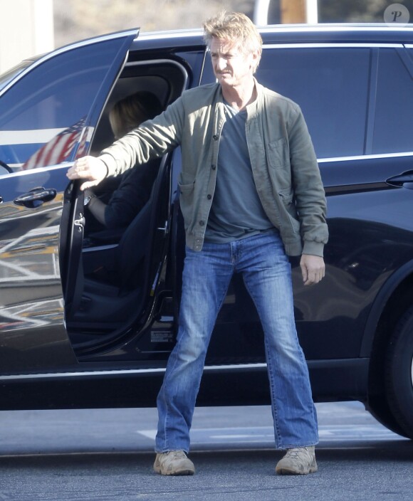 Exclusif - Sean Penn à Hollywood, le 6 décembre 2014.
