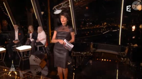 L'animatrice Alessandra Sublet : divine dans sa première de Un soir à la tour Eiffel, sur France 2, le mercredi 1er octobre 2014