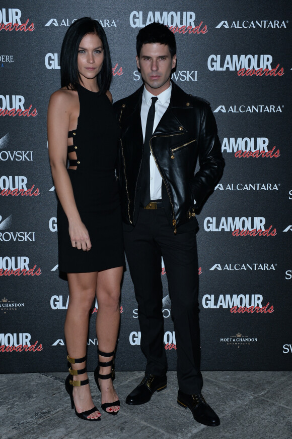 Leigh Lezark et Geordon Nicol (The Misshapes) assistent à la première édition des Glamour Awards organisés par Glamour Italia. Milan, le 11 décembre 2014.
