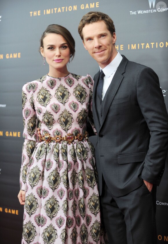 Keira Knightley et Benedict Cumberbatch - Avant-première du film "The Imitation Game" au Ziegfeld Theater à New York le 17 novembre 2014