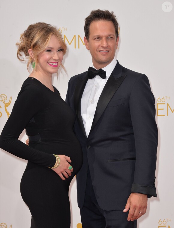 Sophie Flack et Josh Charles à la cérémonie des Emmy Awards à Los Angeles, le 25 août 2014.