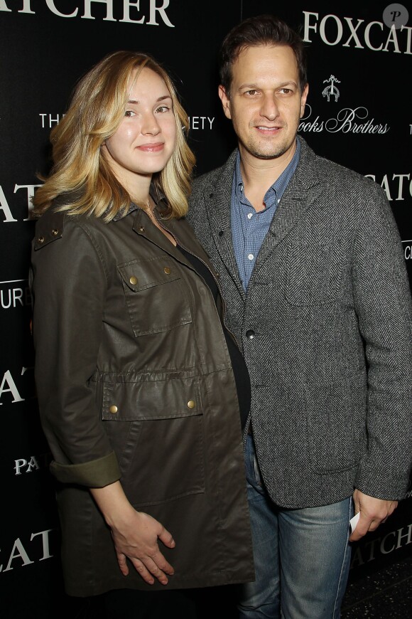 Josh Charles et son épouse à New York, le 11 novembre 2014.