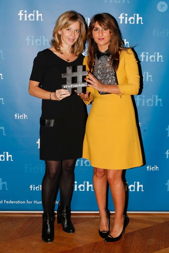 Exclusif - Wendy Bouchard, Géraldine Nakache - Soirée annuelle de la FIDH (Fédération Internationale des ligues de Droits de l'Homme) à l'Hôtel de Ville à Paris, le 8 décembre 2014.