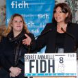 Exclusif - Anne Hidalgo - Soirée annuelle de la FIDH (Fédération Internationale des ligues de Droits de l'Homme) à l'Hôtel de Ville à Paris, le 8 décembre 2014.