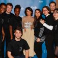 Exclusif - Florence Foresti entourée des bénévoles - Soirée annuelle de la FIDH (Fédération Internationale des ligues de Droits de l'Homme) à l'Hôtel de Ville à Paris, le 8 décembre 2014.