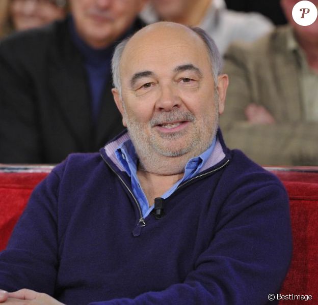 Gérard Jugnot lors de l'enregistrement de l'émission "Vivement Dimanche" à Paris le 16 Janvier 2013