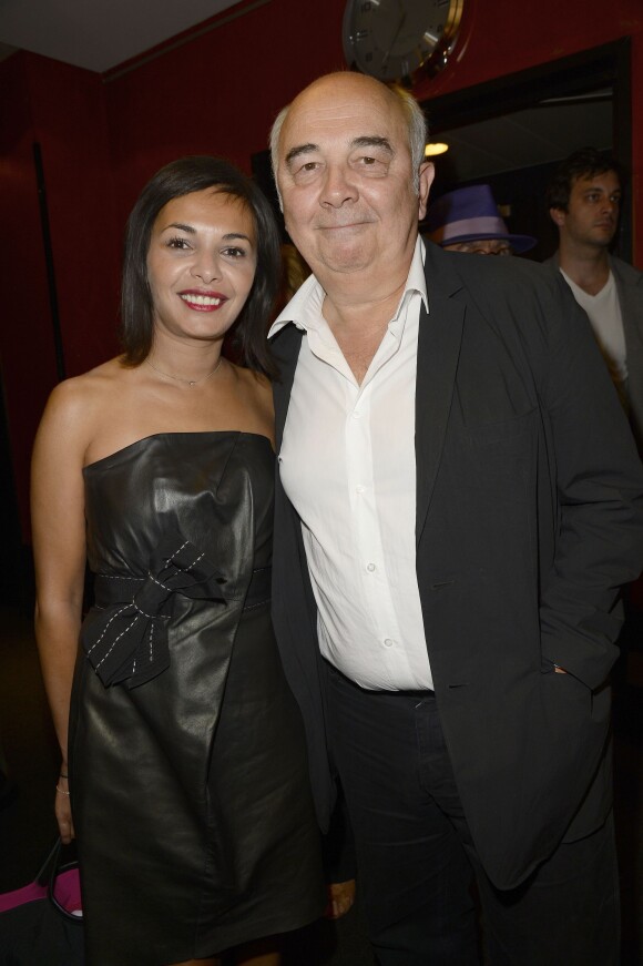 Gérard Jugnot et sa compagne Saïda Jawad - Pierre Richard fête ses 80 ans à l'Olympia à Paris, le 13 juin 2014.