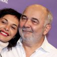 Gérard Jugnot et sa compagne Saida Jawad lors du 17e Festival international du film de comédie de l'Alpe d'Huez, le 17 janvier 2014.