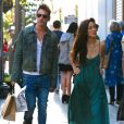 Jonathan Rhys-Meyers et sa girlfriend à  West Hollywood, Los Angeles, Cle 11 août 2014.