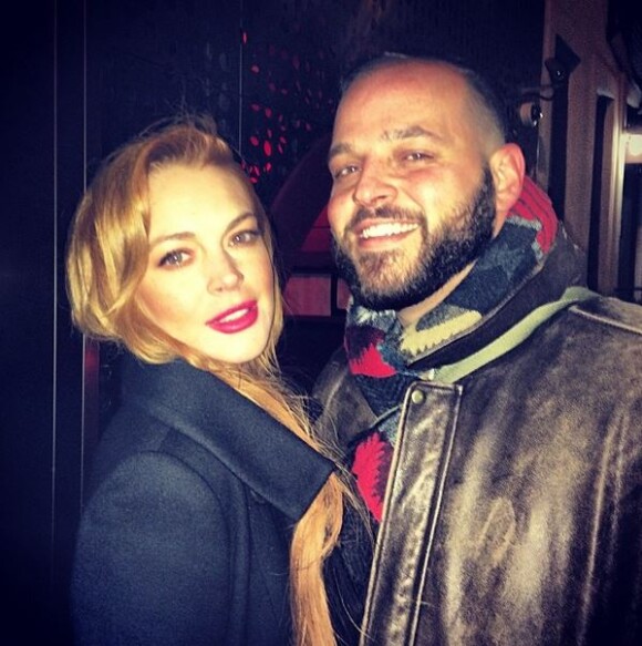 Lindsay Lohan et Daniel Franzese à New York, le 5 février 2014.