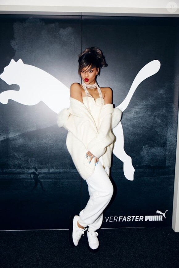 Rihanna devient la directrice artistique et l'égérie de Puma. Décembre 2014.