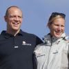 Zara Phillips et son mari Mike Tindall lors de l'Artemis Challenge sur l'Ile de Wight, le 7 août 2014.