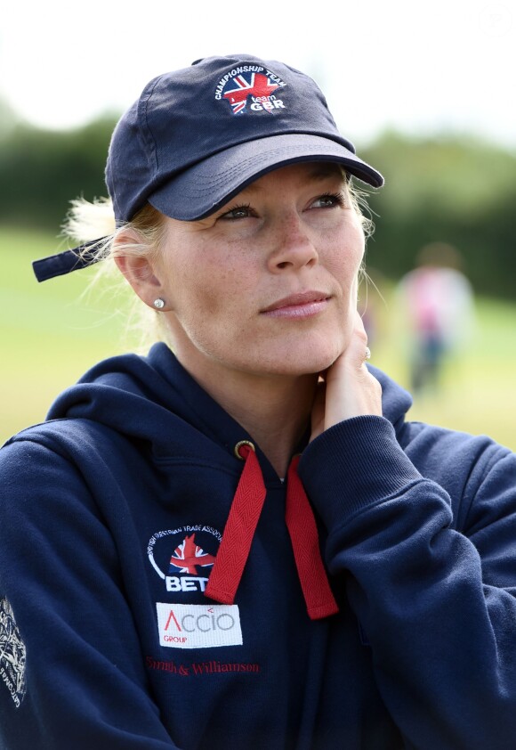 Autumn Phillips lors du 3e jour du Festival of British Eventing à Gatcombe Park, le 3 août 2014