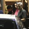 George Clooney et sa femme Amal se rendant au restaurant Asanebo Sushi à Los Angeles avec un couple d'amis le 17 décembre 2014