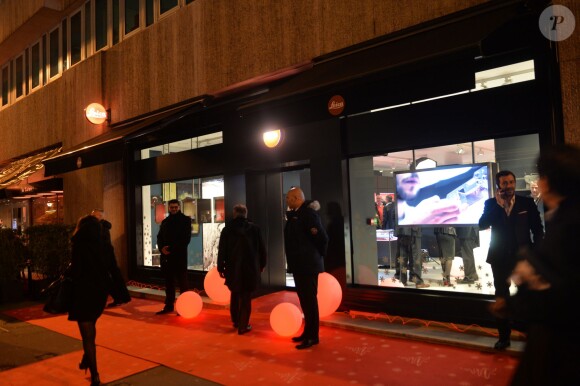 Inauguration du Concept Store Leica à Paris, rue Faubourg Saint-Honoré le 18 décembre 2014