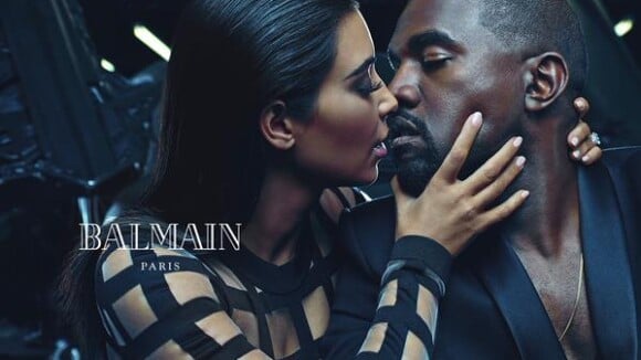 Kim Kardashian et Kanye West : Couple d'égéries stylées pour Balmain
