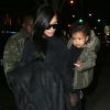 Kim Kardashian, Kanye West et leur fille North à New York, le 21 décembre 2014.