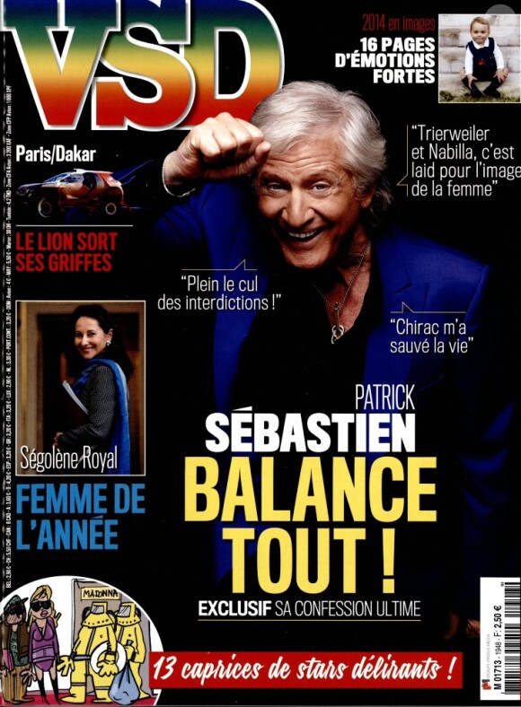 Retrouvez l'intégralité de l'interview de Patrick Sébastien dans le magazine VSD, en kiosques le 24 décembre 2014.