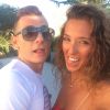 Lucas Digne et sa compagne Tiziri, photo publiée sur le compte Twitter de la jeune femme, le 18 juillet 2014