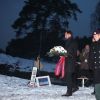 Le prince Haakon et la princesse Mette-Marit de Norvège ont commémoré les 10 ans du tsunami mortifère de 2004 sur la côte de Bygdoy à Oslo, le 26 décembre 2014.