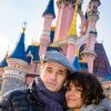 Halle Berry et Olivier Martinez tendrement réunis à Disneyland Paris, le 28 décembre 2014.