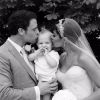 Frankie Sandford et son époux Wayne Bridge entourent leur petit garçon Parker, photo publiée sur le compte Instagram de la chanteuse le 6 octobre 2014