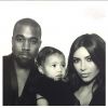 Kim Kardashian, Kanye West et la petite North : famille formidable le 227 décembre 2014