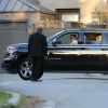 Arrivée des invités au mariage de Cameron Diaz et Benji Madden, dans leur maison, à Beverly Hills, le 5 janvier 2015.