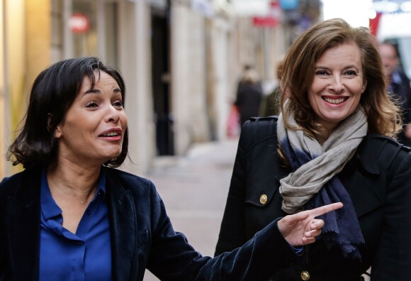 Valerie Trierweiler et Saida Jawad à Bordeaux, le 15 novembre 2014.