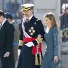 Le roi Felipe VI d'Espagne, accompagné de la reine Letizia, présidait pour la première fois la Pâque militaire, le 6 janvier 2015 à Madrid. Après la cérémonie militaire et la revue des troupes, une réception avait lieu au Palais d'Orient.