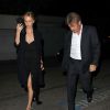 Charlize Theron et son compagnon Sean Penn lors d'une soirée au restaurant Craig à West Hollywood le 5 janvier 2015