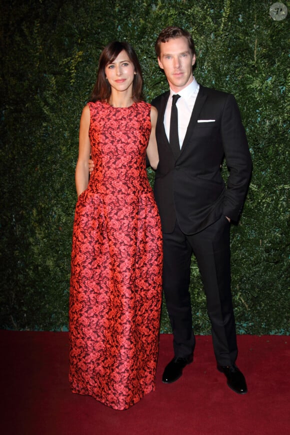 Benedict Cumberbatch, Sophie Hunter - Soirée "Evening Standard Theatre Awards" à Londres le 30 novembre 2014.
