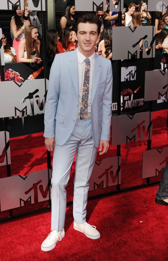 Drake Bell lors de la soirée des MTV Movie Awards 2014 à Los Angeles, le 13 Avril 2014. 