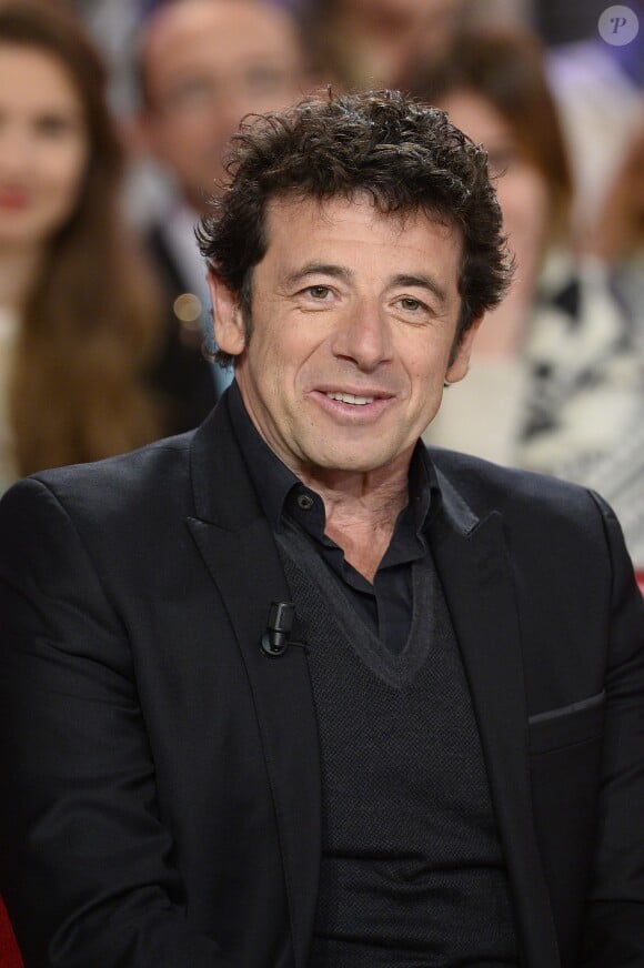 Patrick Bruel - Enregistrement de l'émission Vivement Dimanche à Paris, le 7 janvier 2015. L'émission sera diffusée le 11 janvier 2015.