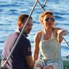 Exclusif - Geri Halliwell et son fiancé Christian en vacances à Sainte-Lucie, le 28 décembre 2014.